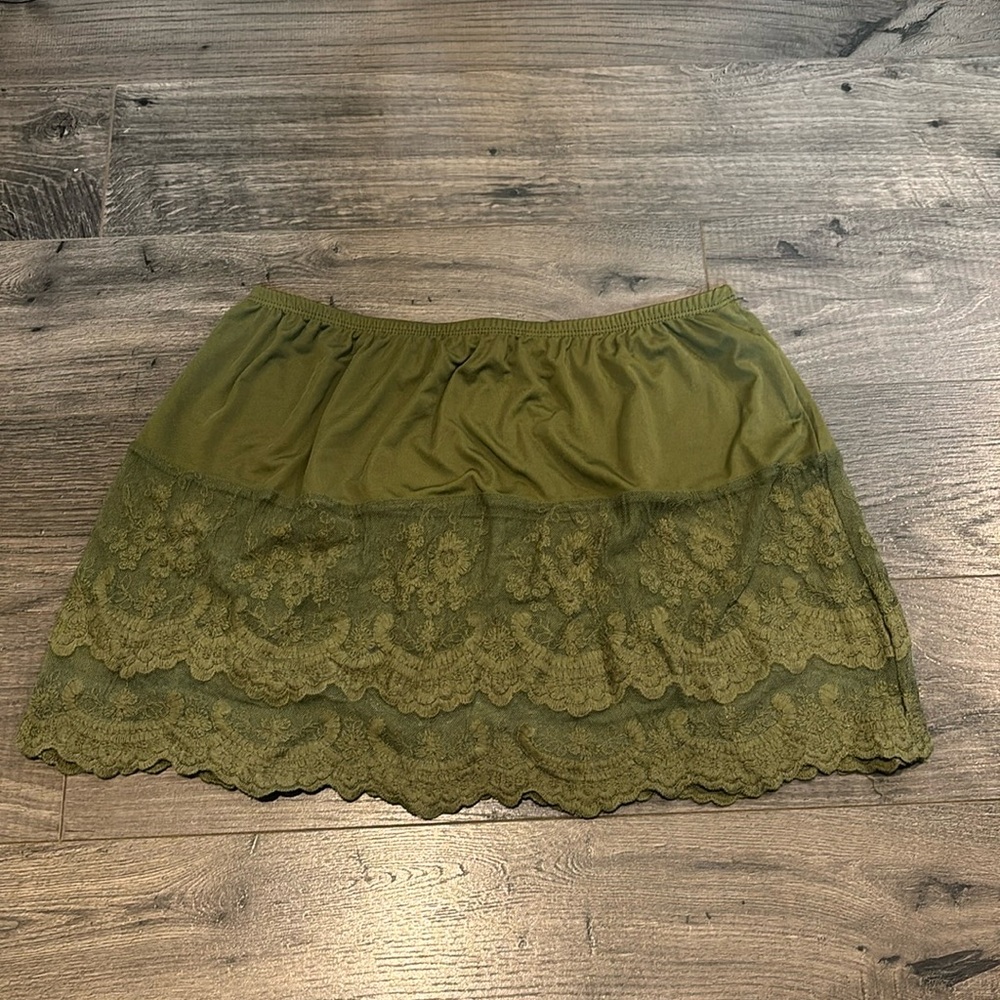 Lace slip skirt